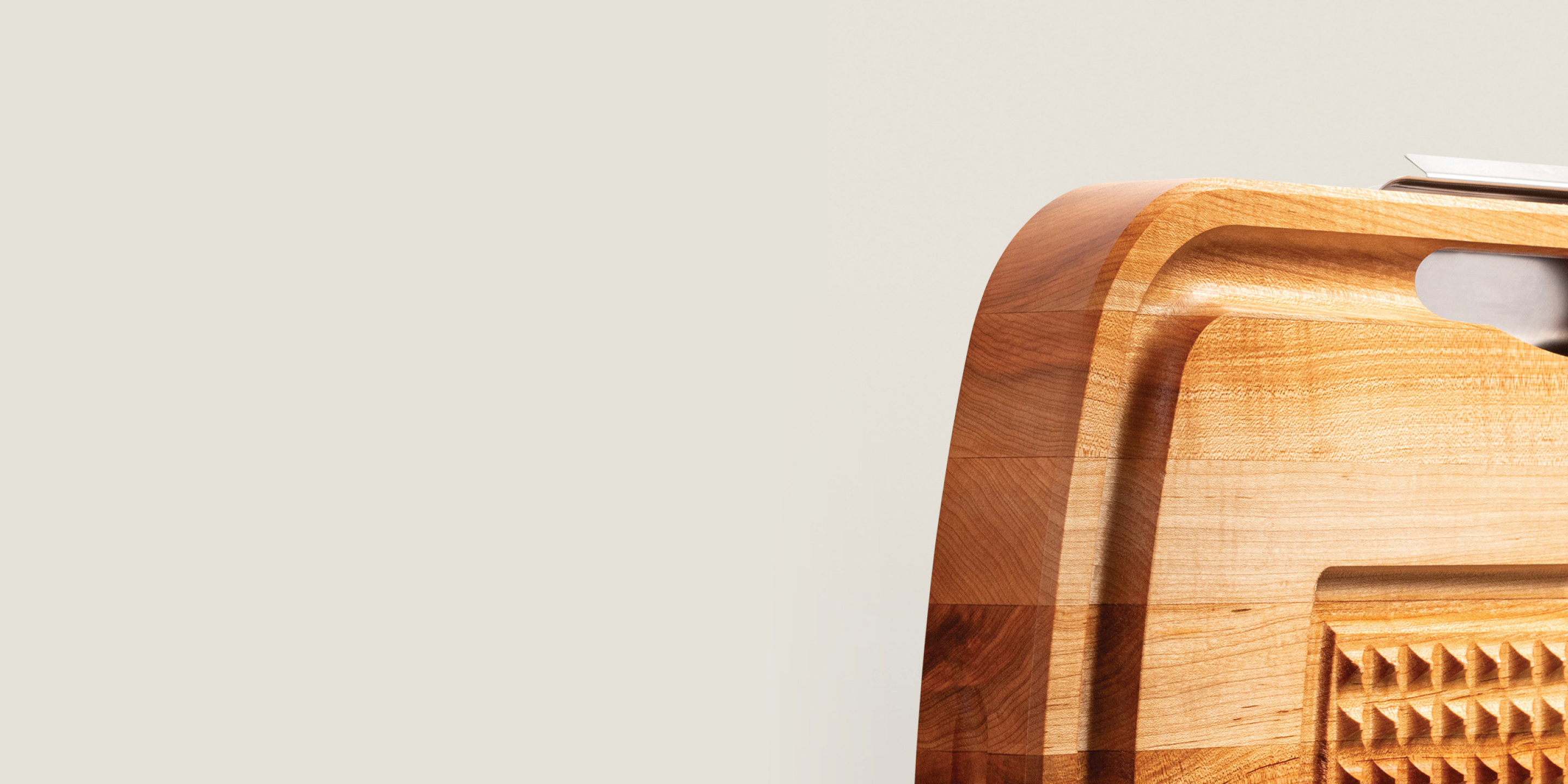 Maple Ultimate Carving Board With Sloped Juice Groove, Stabilizing